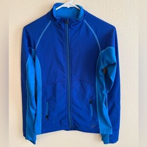 Women’s blue REI softshell jacket XXS